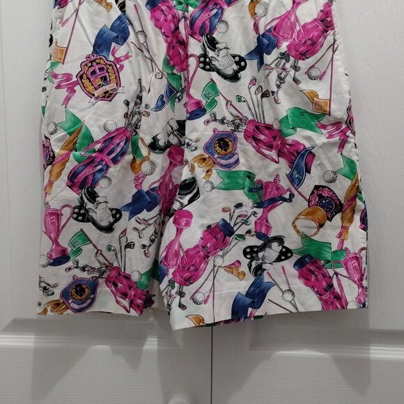 TAIL Women’s Golf Shorts Size 10 Multicolor Golf Print Casual Resort Shorts - Picture 8 of 10